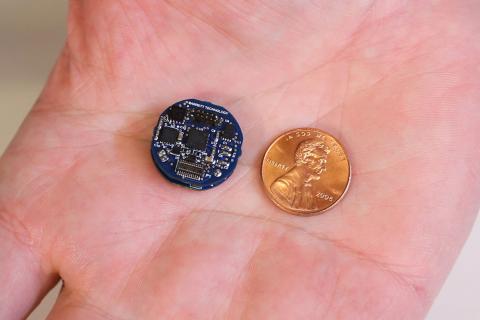 A robot equipped for the rocky terrain of Mars needs space-hardened electronics, like the penny-sized P3 by Barrett Technology's that's currently undergoing evaluation by NASA and simulation tests at Draper. Source: Barrett Technology