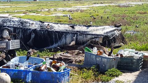 Trash on Tern Island