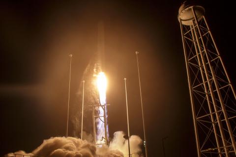 Liftoff of Antares Rocket From NASA Wallops Flight Facility, Virginia. Photo Credit: NASA / Bill Ingalls 