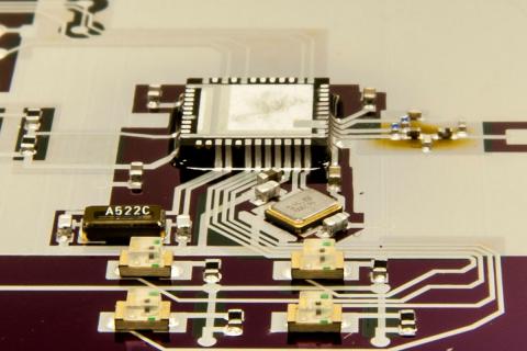 Researchers equipped a 3D printer with a conductive metal-based multi-material ink that could serve as a form of sprayable electronics for printed circuit boards and other electronics.