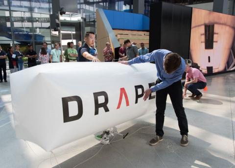 Draper tasked the STRATUS team with developing a lighter-than-air vehicle capable of traversing hallways and open spaces to deploy sensors.