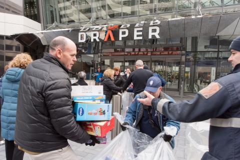 Draper continued a 12-year-long holiday tradition of supporting Toys for Tots by raising $10,000 worth of toys.